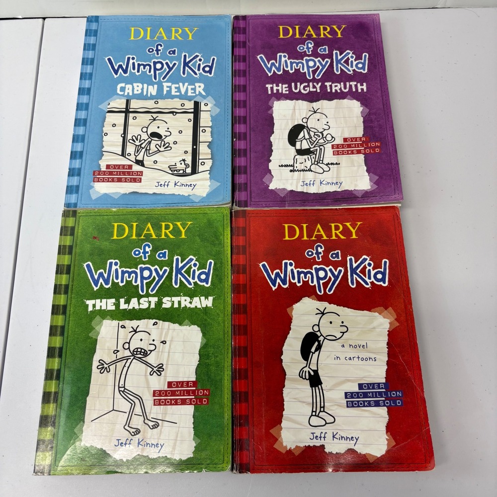 Diary of a Wimpy Kid Lot of 8 Books Jeff Kinney Sardcover Children's Series - Picture 2 of 6